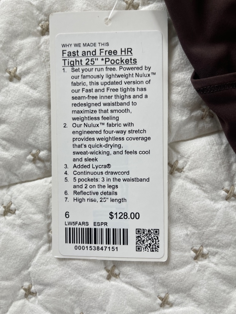 lululemon athletica High-Waist Brown Performance Leggings - Picture 5 of 5